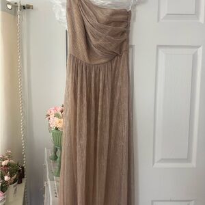 Oleg Cassini Shimmering Champagne special event dress new in box